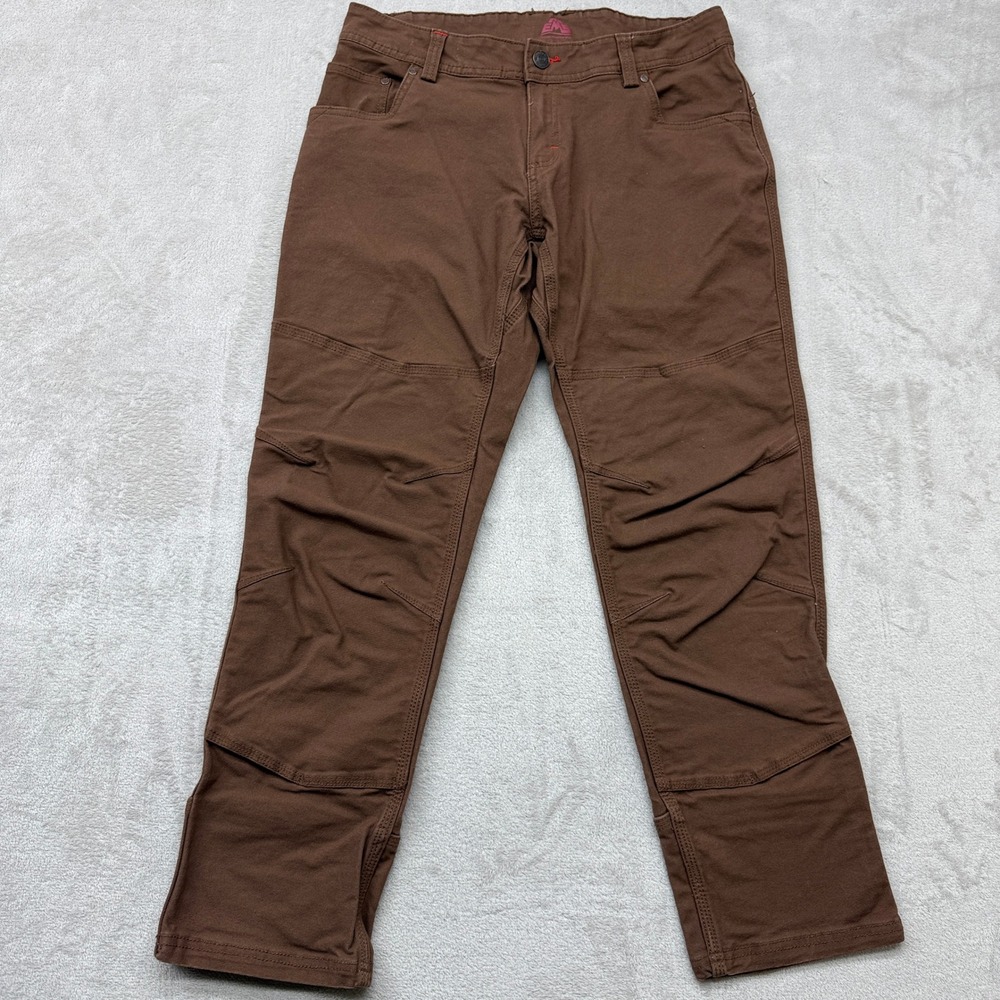 Eastern Mountain Sports Climbing Pants Women's 6 Short Brown Knee Stretch Hiking